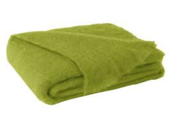 Brushed Mohair Throw Pesto by Lands Downunder