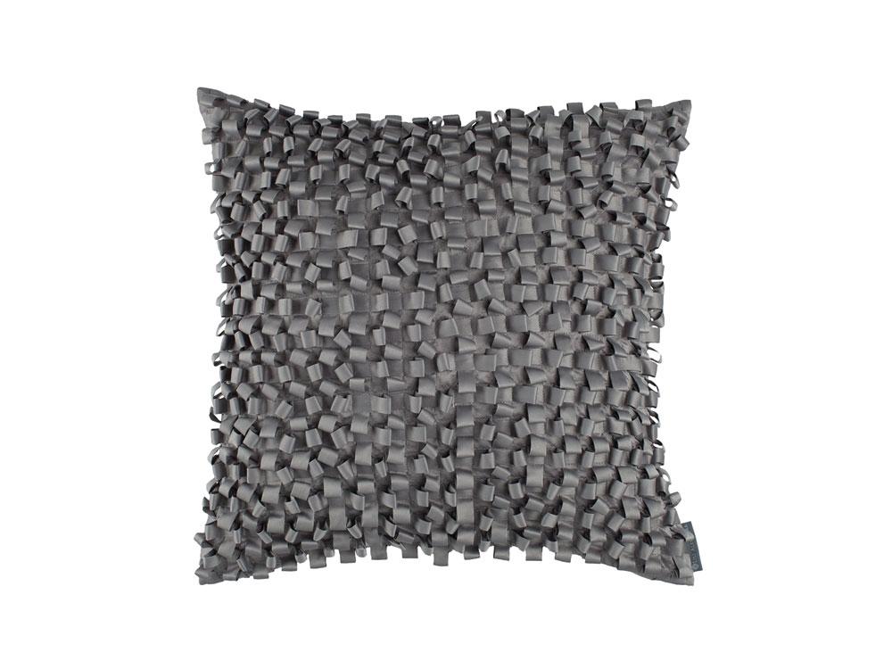 Pewter Ribbon Pillow by Lili Alessandra | Fig Fine Linens and Home