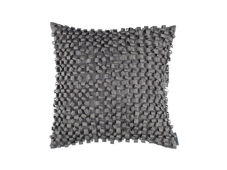 Pewter Ribbon Pillow by Lili Alessandra | Fig Fine Linens and Home