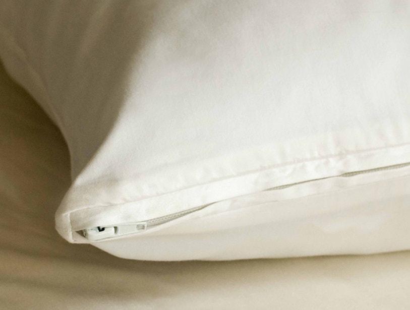 Coyuchi Organic White Pillow Protectors | Fig Linens