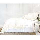 Fig Linens - Pom Pom at Home Charlie Cream Linen Bedding Collection 