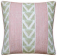 Burton Stripe Blush & Green - Ryan Studio Throw Pillow - Thibaut Decorative Pillow