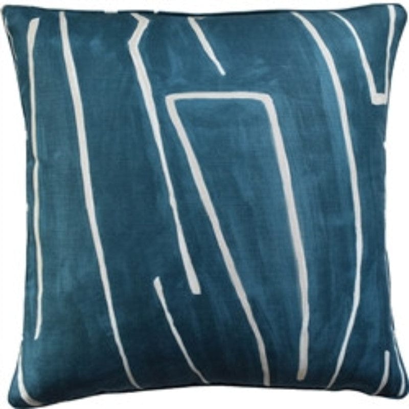 Grafitto Teal/Pearl Pillow by Ryan Studio