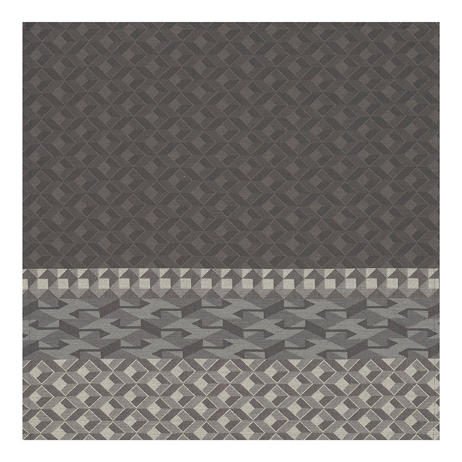 Napkin - Caractere Coated Grey Table Linens & Tablecloth | Le Jacquard Français