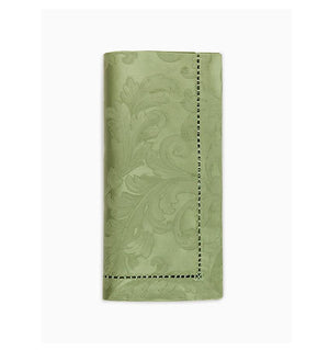 Sage Green Napkins - Acanthus Table Linen by Sferra at Fig Linens and Home