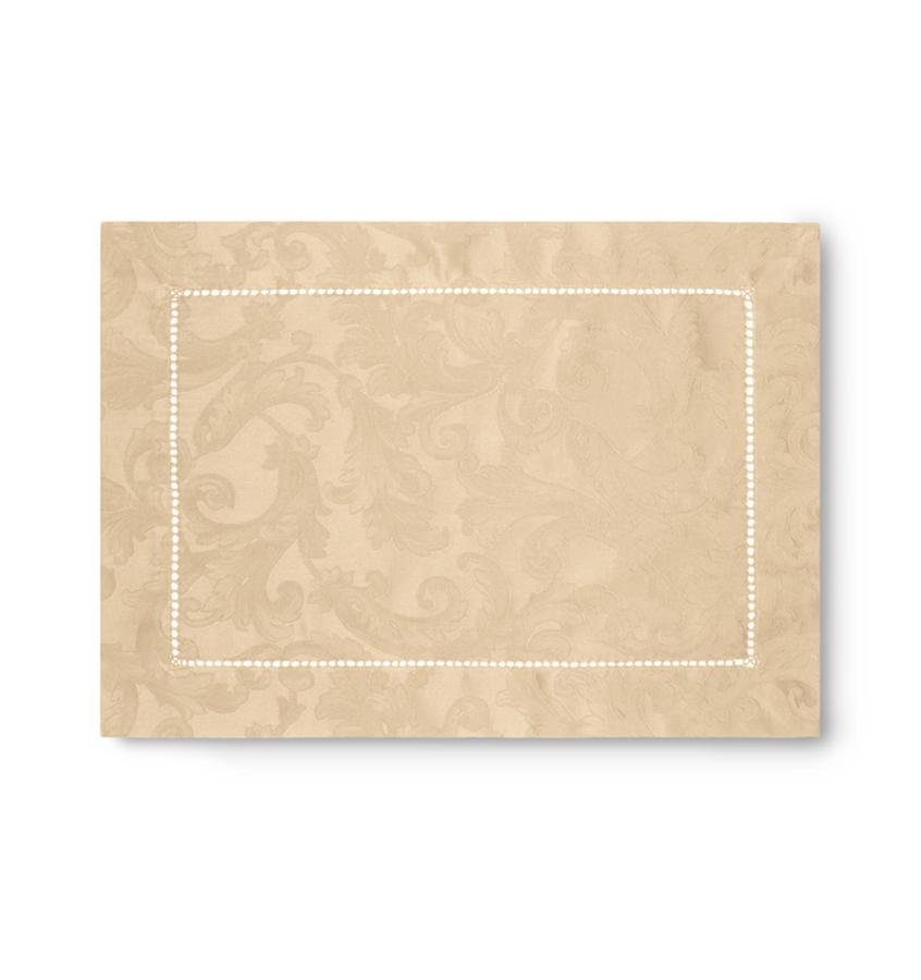 Parchment Placemats - Acanthus Table Linen by Sferra at Fig Linens and Home