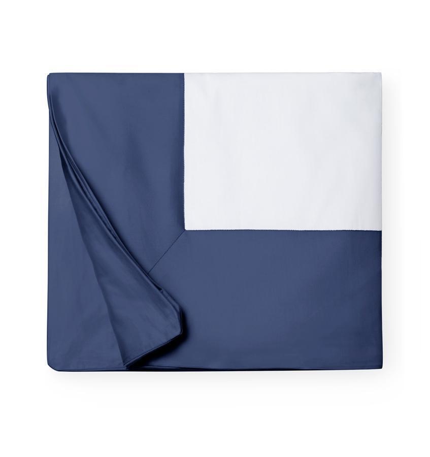 Casida Bedding by Sferra - Fig Linens, delft blue duvet cover