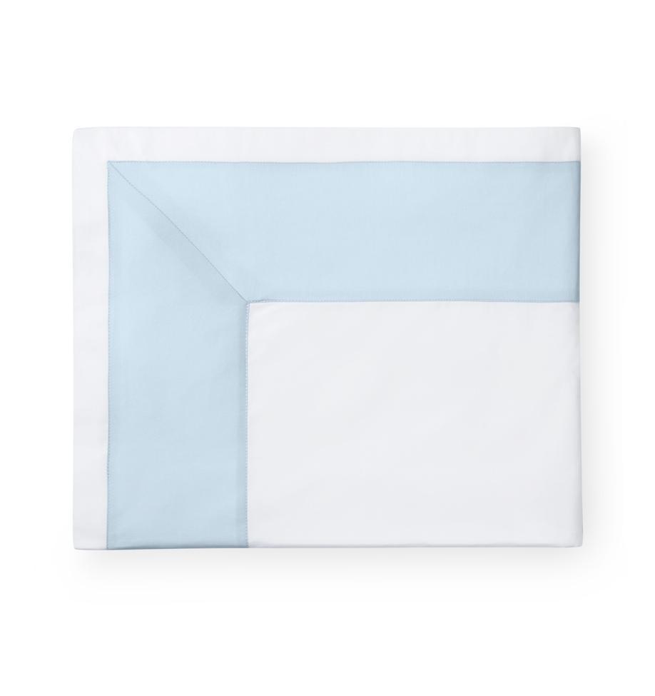 Casida Bedding by Sferra - Fig Linens - powder blue flat sheet
