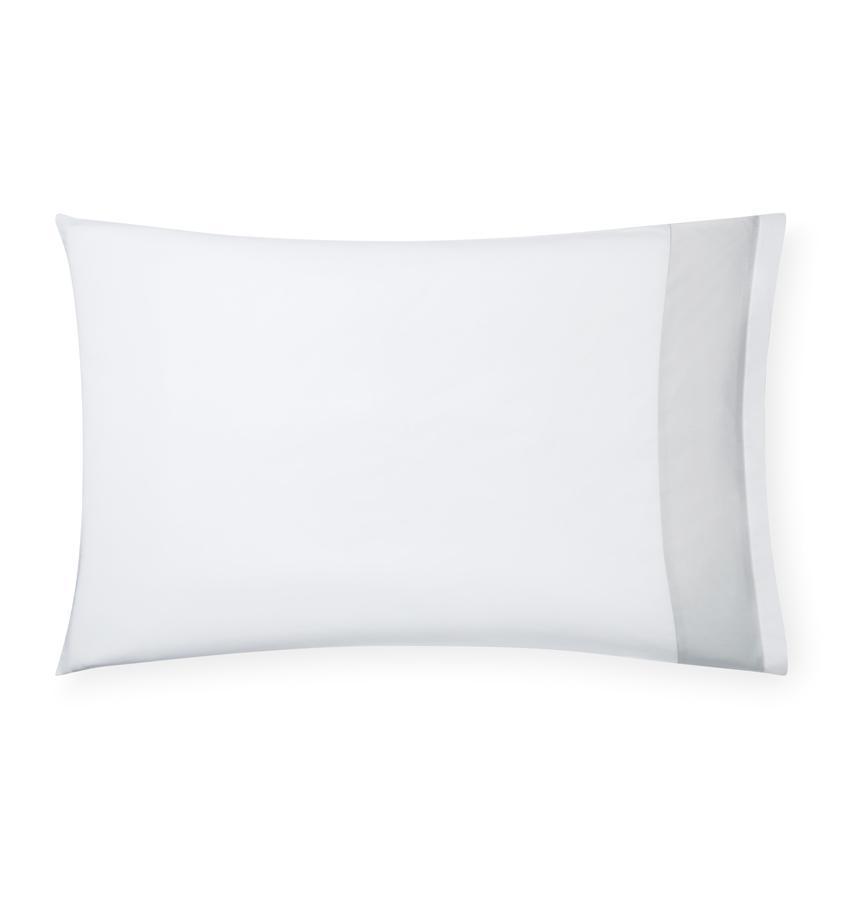 Casida Bedding by Sferra - Fig Linens, lunar gray pillowcase