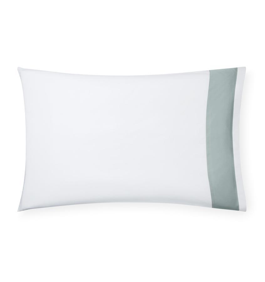 Casida Bedding by Sferra - Fig Linens, sea green pillowcase