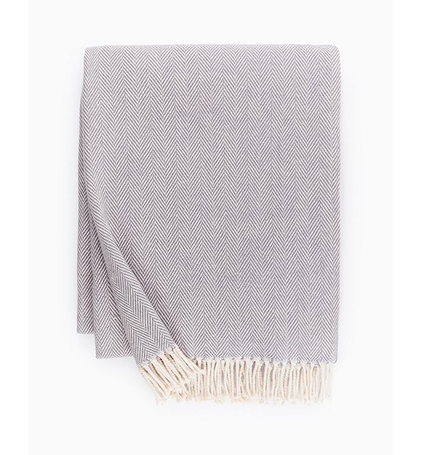 Celine Lilac Throw by Sferra - Shop Cotton Throws at Fig Linens