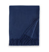 Sferra Dorsey Midnight Blue cashmere throw blanket |  Sferra Fine Linens at Fig Linens and Home