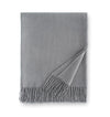 Sferra Dorsey Silver cashmere throw blanket |  Sferra Fine Linens at Fig Linens and Home