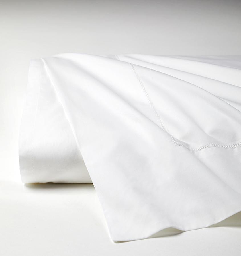 Giza 45 - Percale Bedding Collection by Sferra | Fig Linens - white flat sheet