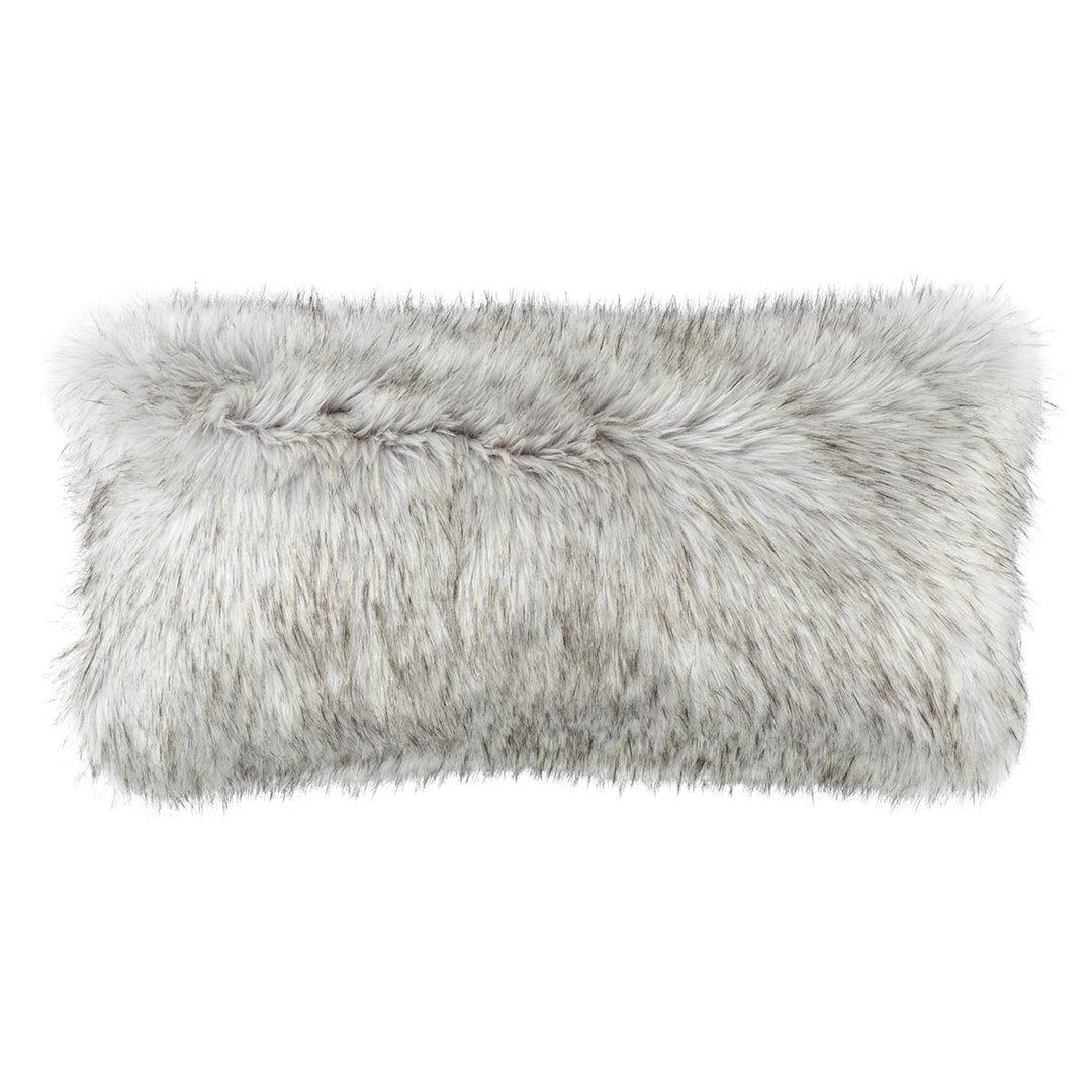 Silver Faux Fur Pillow by Lili Alessandra | Fig Linens and Home