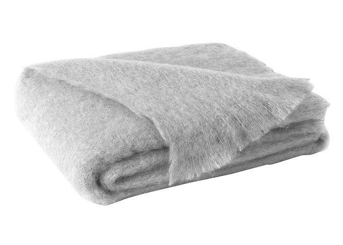 Brushed Mohair Throw Silver by Lands Downunder
