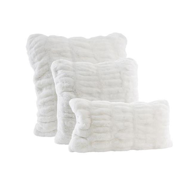 Snow Mink Faux Fur Pillows by Fabulous Furs | Fig Linens