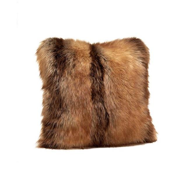 Red Fox Faux Fur Pillows by Fabulous Furs | Fig Linens