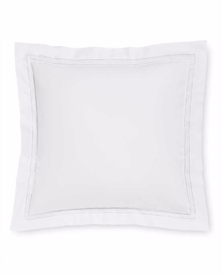 Fig Linens - Finna Bedding Collection by Sferra - White continental sham