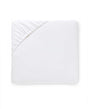 Fig Linens - Finna Bedding Collection by Sferra - White fitted sheet