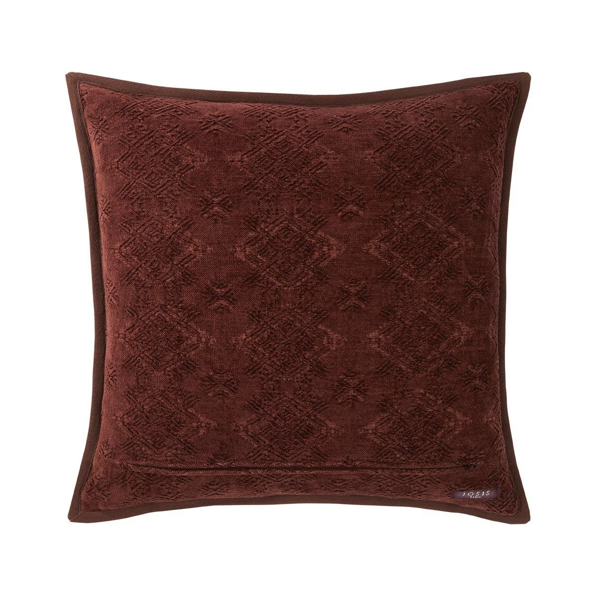 Fig Linens - Syracuse Acajou Decorative Pillow by Iosis - Back