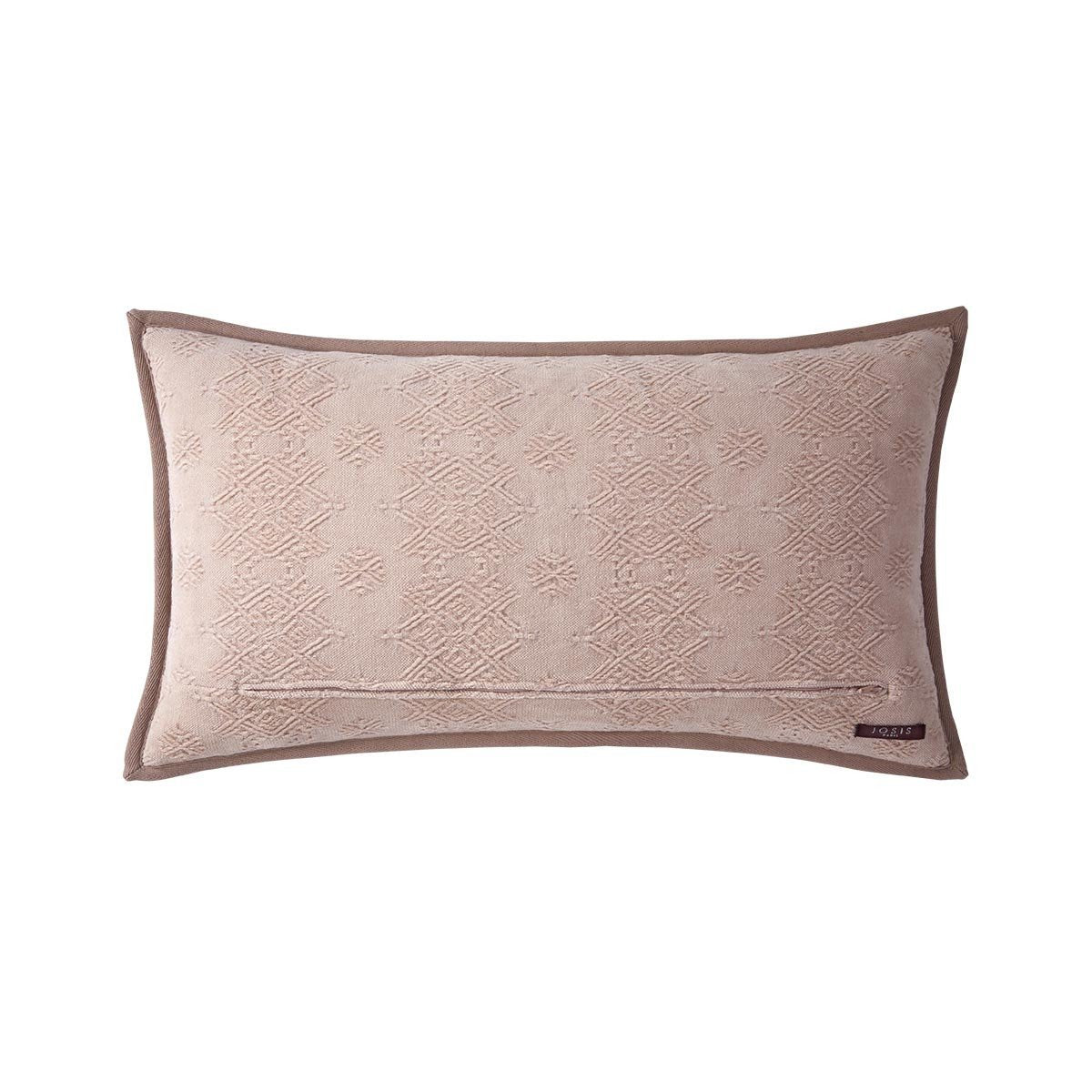Fig Linens - Syracuse Petale Lumbar Pillow by Iosis - Back