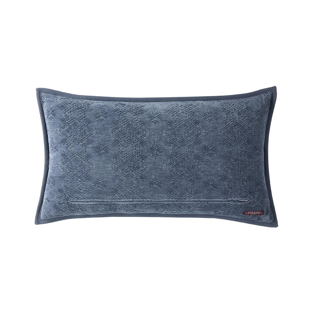Fig Linens - Syracuse Zinc Lumbar Pillow by Iosis - Back