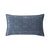 Fig Linens - Syracuse Zinc Lumbar Pillow by Iosis - Back