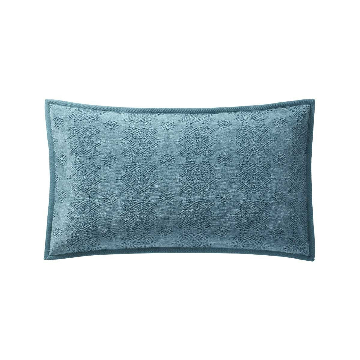 Syracuse Turquoise Lumbar Pillow by Iosis | Fig Linens and Home