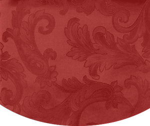 Red Round Tablecloth - Acanthus Table Linen by Sferra at Fig Linens and Home