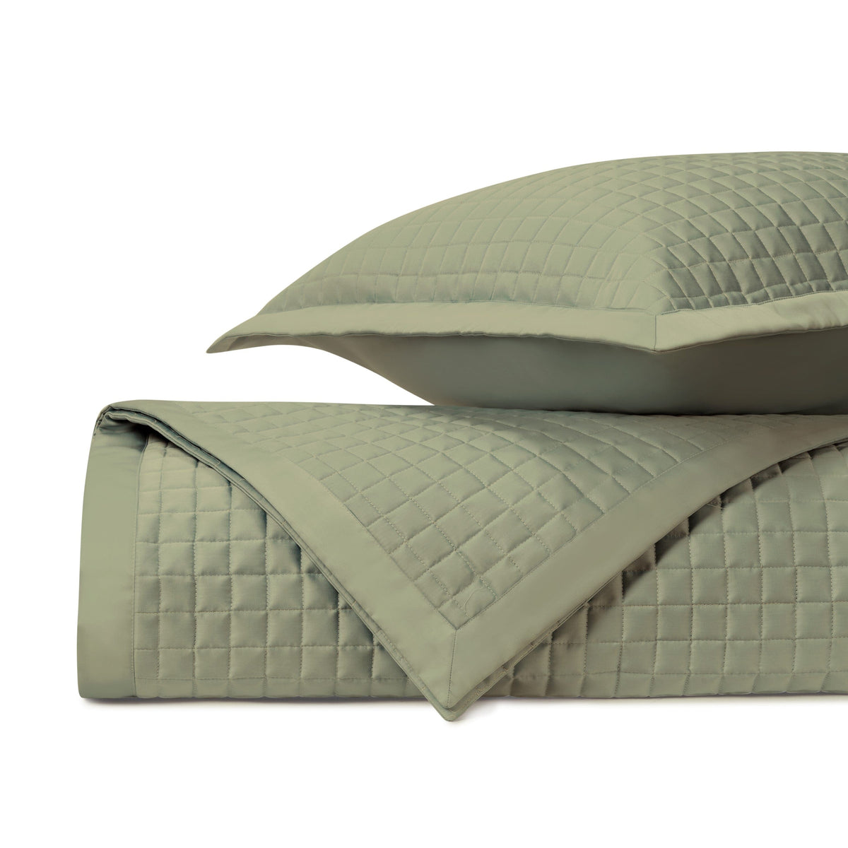 TIME SQUARE Quilted Coverlet in Piana by Home Treasures at Fig Linens and Home