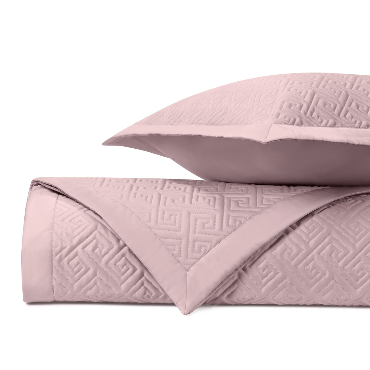 TROY Quilted Coverlet in Incenso Lavender by Home Treasures at Fig Linens and Home