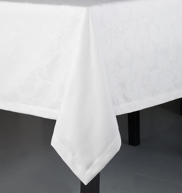 Varenna White Tablecloths & Napkins by Sferra | Fig Linens and Home