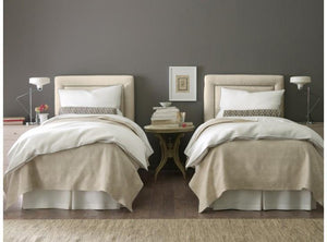 Fig Linens - Vienna Tailored Matelassé Coverlets and Shams by Peacock Alley 
