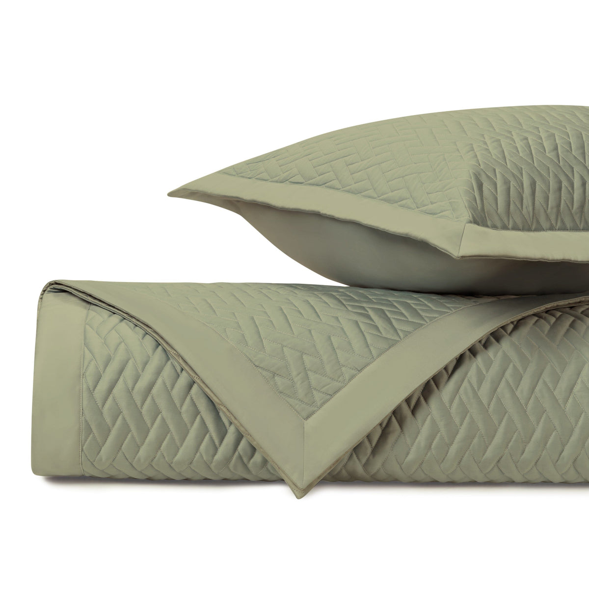 VISCAYA Quilted Coverlet in Piana by Home Treasures at Fig Linens and Home