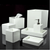 White Contours Bath Accessories by Mike + Ally | Fig Linens and Home