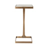 Maisel Cigar Table in Antique Brass Finish by Worlds Away - Front View 1 at Fig Linens and Home