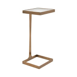 Maisel Cigar Table in Antique Brass Finish by Worlds Away - Angle View 2 at Fig Linens and Home