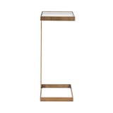 Maisel Cigar Table in Antique Brass Finish by Worlds Away - Side View 1 at Fig Linens and Home