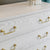 Worlds Away Dresser - Avis White Wash Chest of Drawers at Fig Linens and Home - Drawer Detail