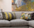 William Yeoward Alicia Citron Decorative Lumbar Pillow on Sofa