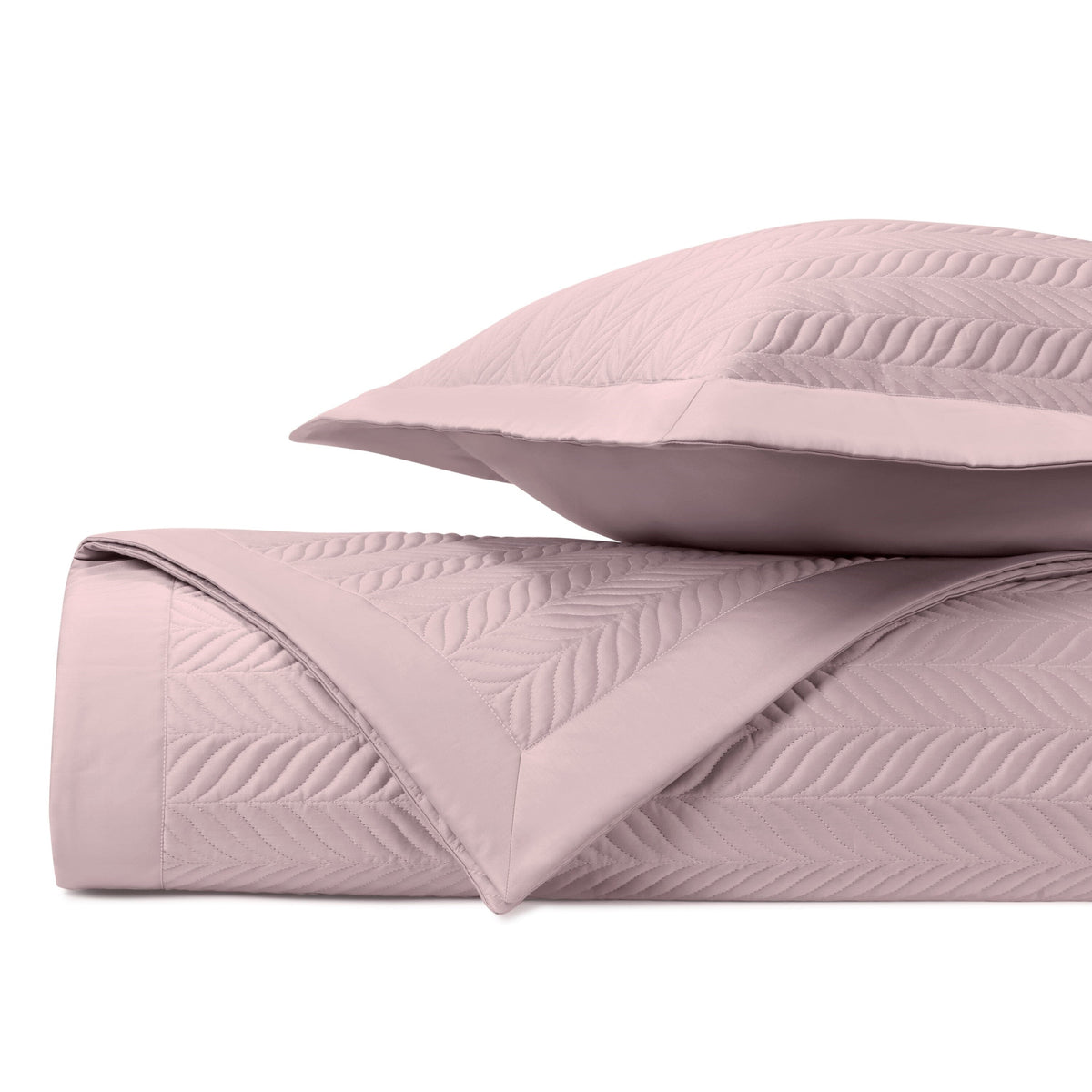 ZURICH Quilted Coverlet in Incenso Lavender by Home Treasures at Fig Linens and Home